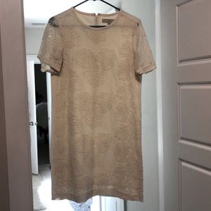 Cream shift dress